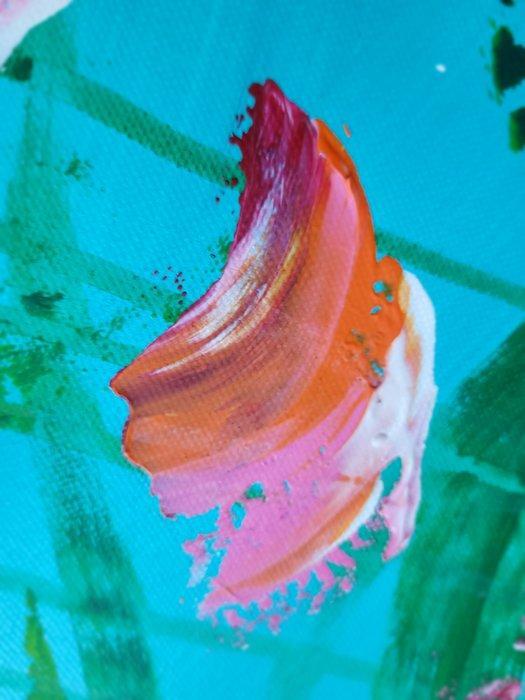 Laura Capellini -  LES FLEURS  # 50 (XXL) Acrylic on, Antiek en Kunst, Kunst | Schilderijen | Modern