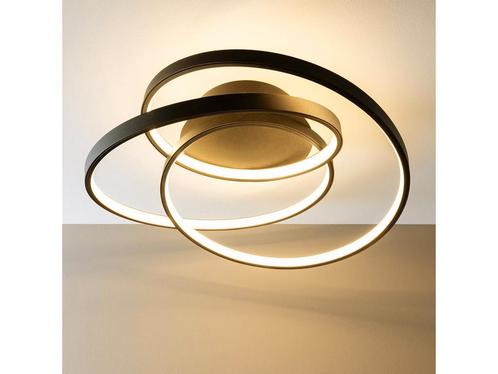 Brilliant Labyrinth - Plafondlamp - LED 42W - Zwart, Huis en Inrichting, Woonaccessoires | Overige, Zo goed als nieuw, Verzenden
