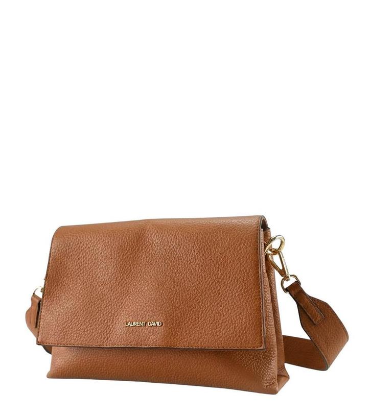 Laurent David Schoudertas in maat standaard Cognac | 10%, Sieraden, Tassen en Uiterlijk, Tassen | Damestassen, Zo goed als nieuw