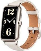 Huawei Watch Fit Mini 52 mm goud met leren bandje wit, Verzenden, Gebruikt