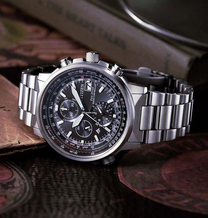 Citizen - Collezione Promaster SKY Crono Pilot Acciaio, Sieraden, Tassen en Uiterlijk, Horloges | Heren