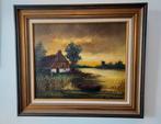 Peter Brouwer (1935-2010) - Impressionistisch landschap in, Antiek en Kunst