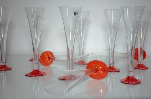 Carlo Moretti - madebyamaninVenice - Champagne fluitje, Antiek en Kunst, Antiek | Glas en Kristal
