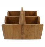Teak Mok/bekerhouder Quattro met Handvat, Ophalen of Verzenden, Nieuw