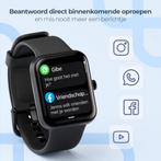 Tweedekans | Lunis Smartwatch Dames & Heren Zwart - Apple &, Computers en Software, Monitoren, Ophalen of Verzenden, Zo goed als nieuw