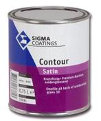 Sigma Contour Satin  - +/- ral 7021 - 1 liter (Lakverf), Overige kleuren, Nieuw, Ophalen of Verzenden, Lak