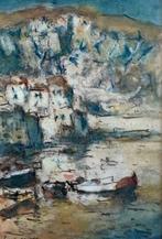 Zeldzame aquarel van Evert Moll (1875-1949) - Zicht op de, Antiek en Kunst