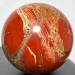 Red Jaspis Fine Red Jasper Sphere - Hoogte: 12 cm - Breedte:, Verzamelen, Mineralen en Fossielen