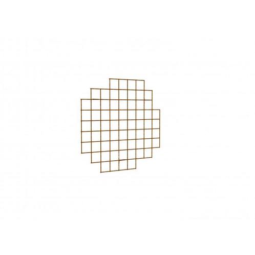 Italiaans design Wire Mesh display 900 x 900 mm Goud - 7160, Zakelijke goederen, Kantoor en Winkelinrichting | Winkel en Inventaris