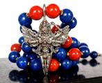 Lapis lazuli - Calcédoine - Majestueuze ketting - Garouda -, Antiek en Kunst