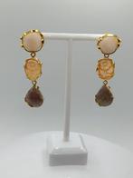 Zonder Minimumprijs - Oorbellen Zilver, Cammeo corniola,, Sieraden, Tassen en Uiterlijk, Oorbellen, Nieuw