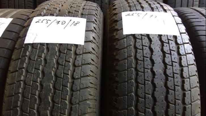 2 x Bridgestone Dueler HT 255-70-18 Zomerbanden 6,5mm, Auto-onderdelen, Banden en Velgen, 18 inch, Zomerbanden, 255 mm, Terreinwagen