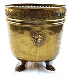 Jardinière - Verguld messing, Verguld brons, Antiek en Kunst