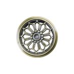 Luchtrooster rond, alu, brass messing kleur, Ophalen of Verzenden, Nieuw