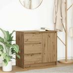 vidaXL Dressoir lade 71x35x65 cm spaanplaat artisanaal, Verzenden, Nieuw, Overige houtsoorten