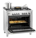 Gasfornuis met oven   | 5  kookplaten | 895x645x645 mm, Verzenden, Nieuw in verpakking