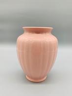 Vintage roze vaas keramiek 80s, Minder dan 50 cm, Ophalen of Verzenden, Zo goed als nieuw, Overige kleuren