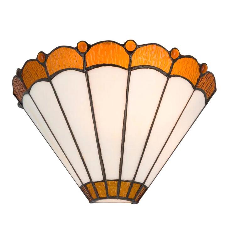 Tiffany wandlamp - B 25 CM x H 14 CM (Art. 7703), Huis en Inrichting, Lampen | Wandlampen, Verzenden