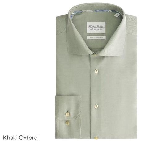 Tweedekans | Oxford BBO34F110-2082-4134 Shirt LS Wide Spread, Kleding | Heren, Overhemden, Zo goed als nieuw, Ophalen of Verzenden
