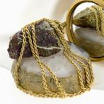 Lange gouden gedraaide schakel ketting | 82 cm (uniseks), Sieraden, Tassen en Uiterlijk, Kettingen, Ophalen of Verzenden, Gebruikt