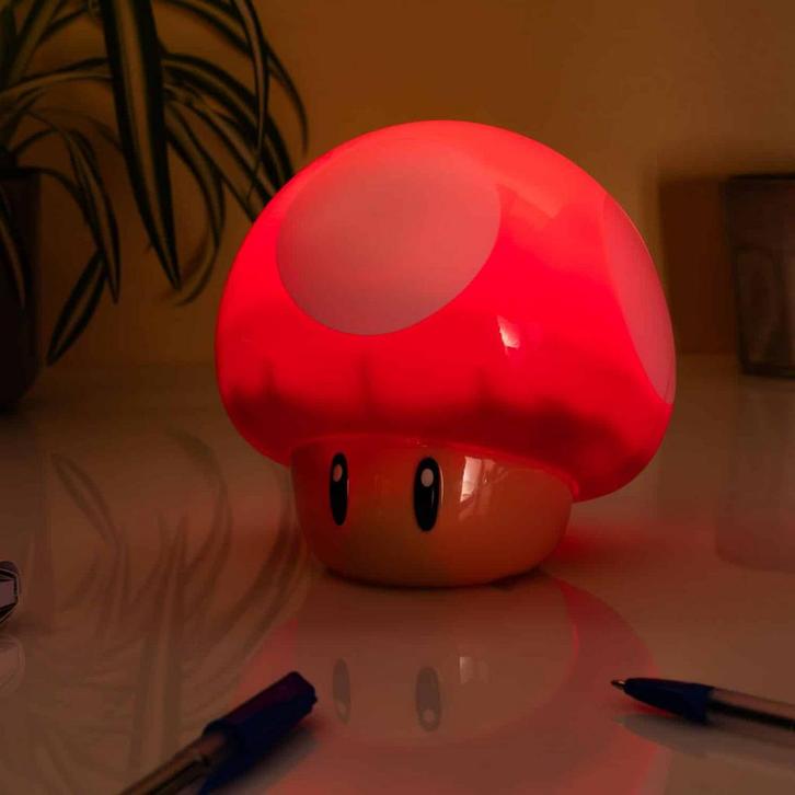Nintendo Super Mario Bros Super Mushroom lampje, Huis en Inrichting, Lampen | Overige, Verzenden