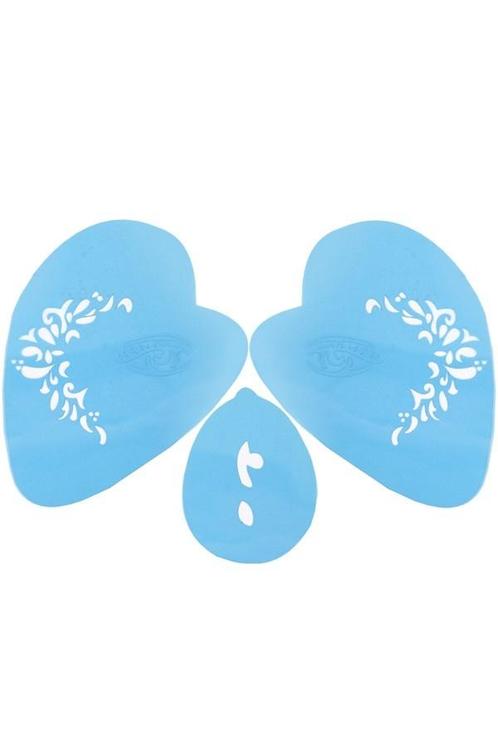 PXP Schmink Sjabloon Face Paint Fantasie Prinses, Hobby en Vrije tijd, Feestartikelen, Nieuw, Verzenden