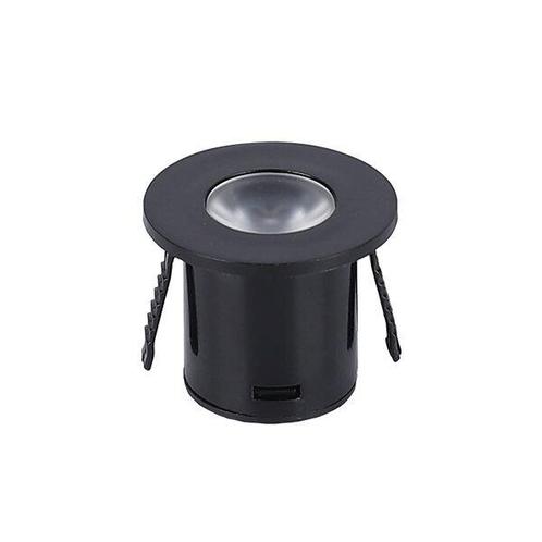 LED Mini inbouwspot Ø35mm 1 W IP20 Niet dimbaar Zwart warm, Huis en Inrichting, Lampen | Plafondlampen, Ophalen of Verzenden