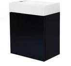 2dekans | Allibert Wastafek - 41 x 49 x 26 cm - Mat Zwart, Ophalen of Verzenden, Zo goed als nieuw