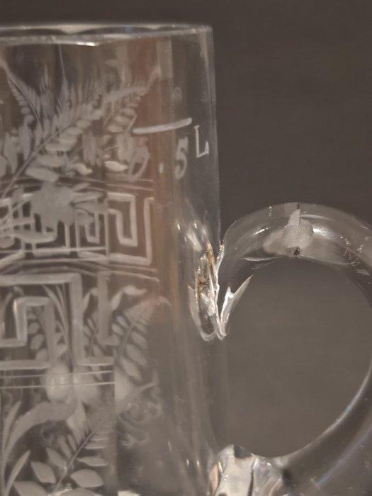 Bierpul - Glas - Art Noveau - Jugendstil, Antiek en Kunst, Antiek | Glas en Kristal