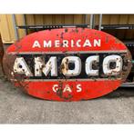 Amoco Gas Zwaar Metalen Origineel Bord 244 x 138 cm, Verzamelen, Merken en Reclamevoorwerpen, Gebruikt, Ophalen