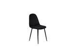 Eetkamerstoel - Inger - Zwart - Fluweel - Jörn, Huis en Inrichting, Stoelen, Verzenden, Nieuw