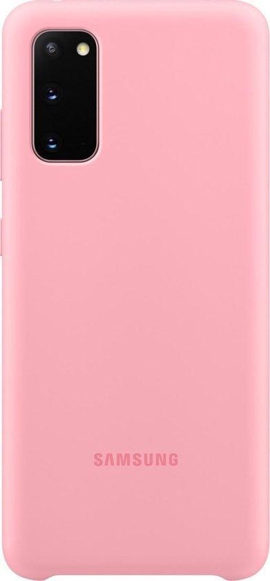 Samsung Silicone Cover - Samsung Galaxy S20 - Roze, Telecommunicatie, Mobiele telefoons | Hoesjes en Frontjes | Overige merken