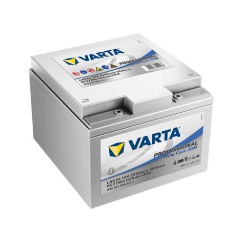 Varta LAD24 AGM startaccu 12 volt 24 ah Deep Cycle, Caravans en Kamperen, Camper-accessoires, Nieuw, Ophalen of Verzenden