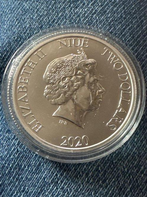 Niue. 2 Dollars 2020 Disney - Minnie und MICKEY MAUS , 1 Oz, Postzegels en Munten, Munten | Europa | Niet-Euromunten