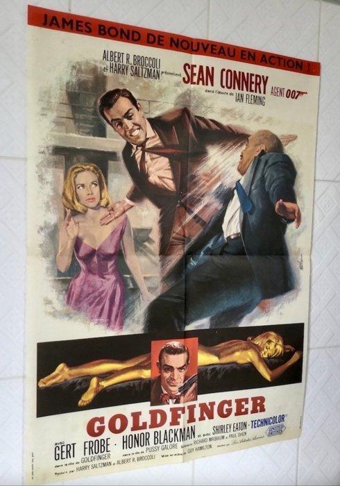 Art by Jean Mascii - Goldfinger (1964) Sean Connery -, Verzamelen, Film en Tv