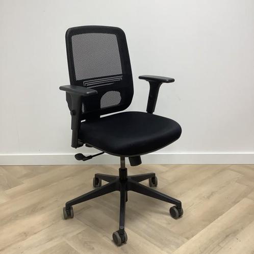 Tweedehands Dauphin ergonomische bureaustoel, zwart, Huis en Inrichting, Bureaustoelen, Bureaustoel, Zwart, Gebruikt, Ergonomisch
