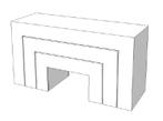 Set van 3 stuks super hoogglans tafels E-EPR-001