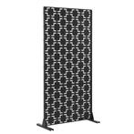 Kamerscherm Basciano tuinscherm 180x90x40 cm zwart casa.pro, Verzenden, Nieuw