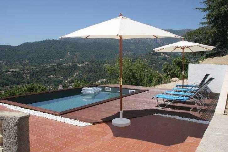 Gardipool QUARTOO 3,90 x 8,20 x 1,46 m - grenen rand, Tuin en Terras, Zwembaden, Ophalen of Verzenden