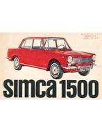 1964 SIMCA 1300 | 1500 BROCHURE NEDERLANDS, Nieuw, Author