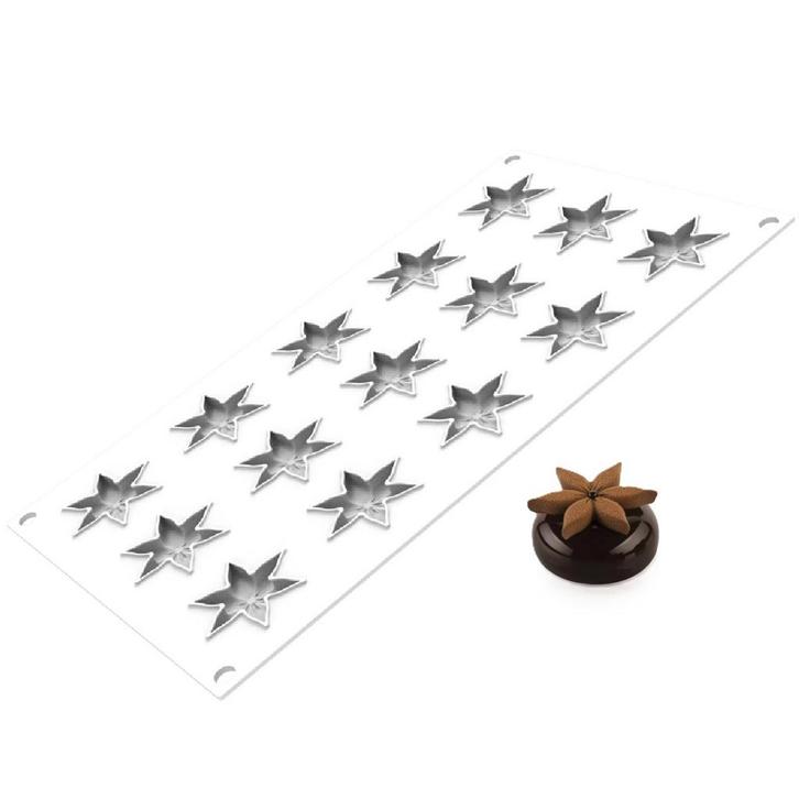 Silikomart Siliconen Vorm Corolle (15) Ø4,5cm, Hobby en Vrije tijd, Taarten en Cupcakes maken, Nieuw, Verzenden