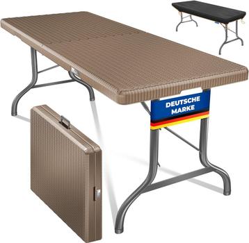 KESSER® Buffettafel, inklapbaar, kunststof, 183 x 76 cm, rot beschikbaar voor biedingen