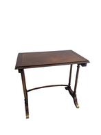 Bijzettafel - Hout, Messing - Geometrische marqueterie