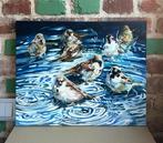 Marin Prokopchuk (XX) - Swimming after rain, Antiek en Kunst, Kunst | Schilderijen | Klassiek