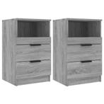 Nachtkastjes Sonoma Eiken - Tweedekansje: OP = OP!, Huis en Inrichting, Minder dan 45 cm, Nieuw, Hout, 55 tot 70 cm