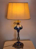 Lamp - Metaal, Porselein, Textiel - Prachtige vloerlamp
