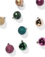 HEMA Kerstballen plastic multi - 9 stuks, Diversen, Kerst, Verzenden, Nieuw