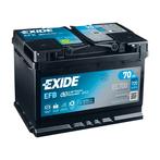 Exide EFB 12V 70Ah - Loodzuur - Startaccu - EL700, Nieuw