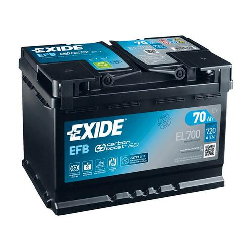 Exide EFB 12V 70Ah - Loodzuur - Startaccu - EL700, Watersport en Boten, Bootonderdelen, Nieuw