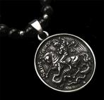 Saint Georges en Obsidian: strijdersschild & overwinning op, Antiek en Kunst